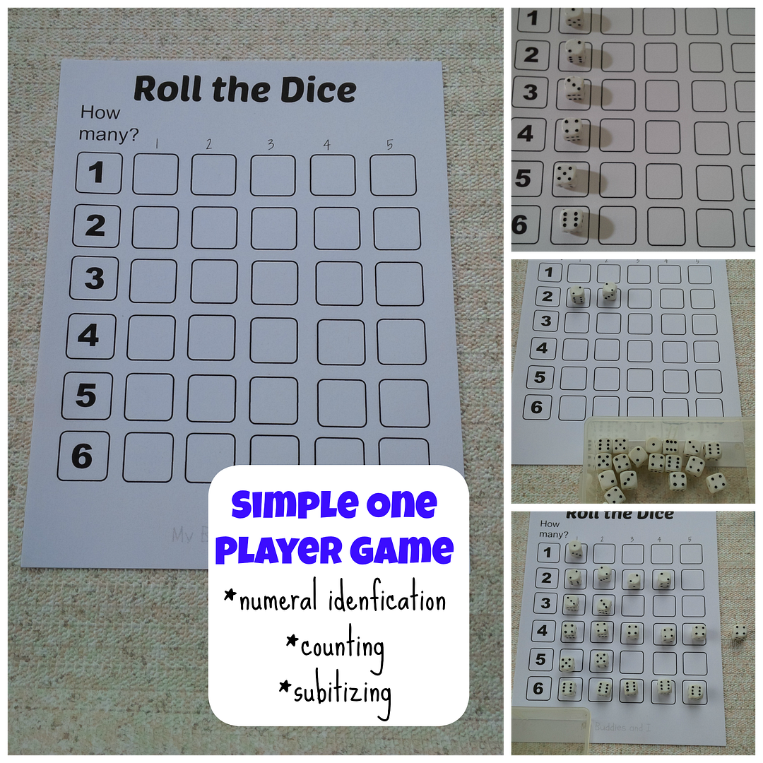 My Buddies and I Printable Math Games
